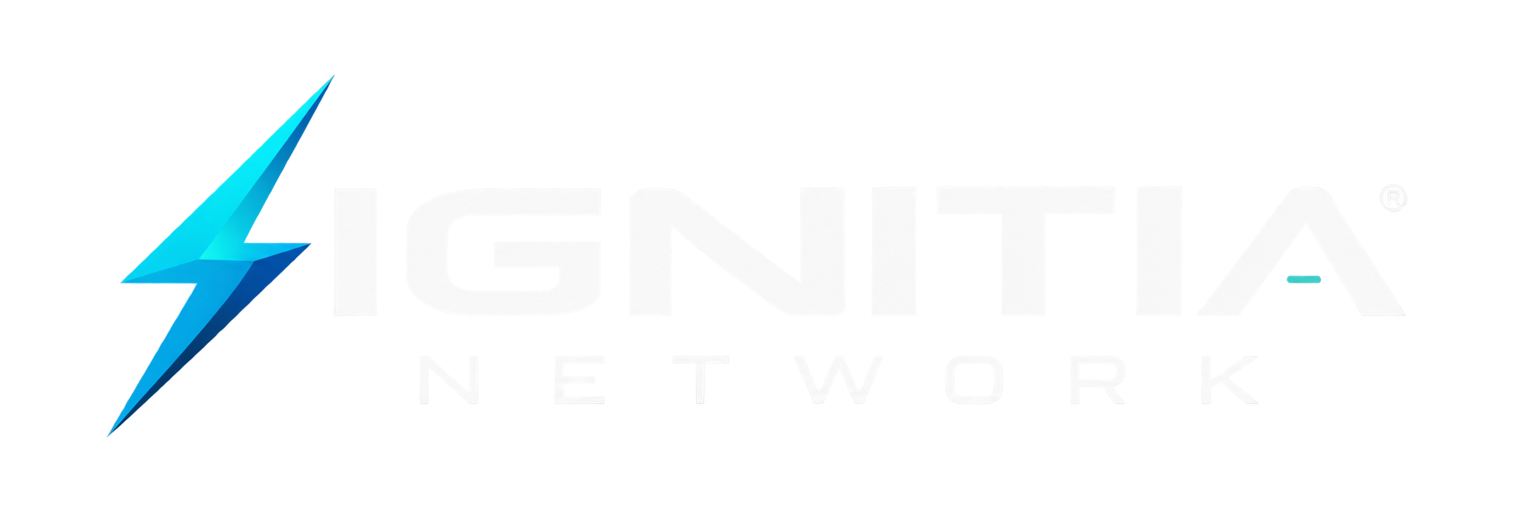 Ignitia logo with blue lightning symbol